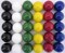 30 LARGE 1" (25mm) Replacement Marbles Aggravation Board game Solid Color GLASS